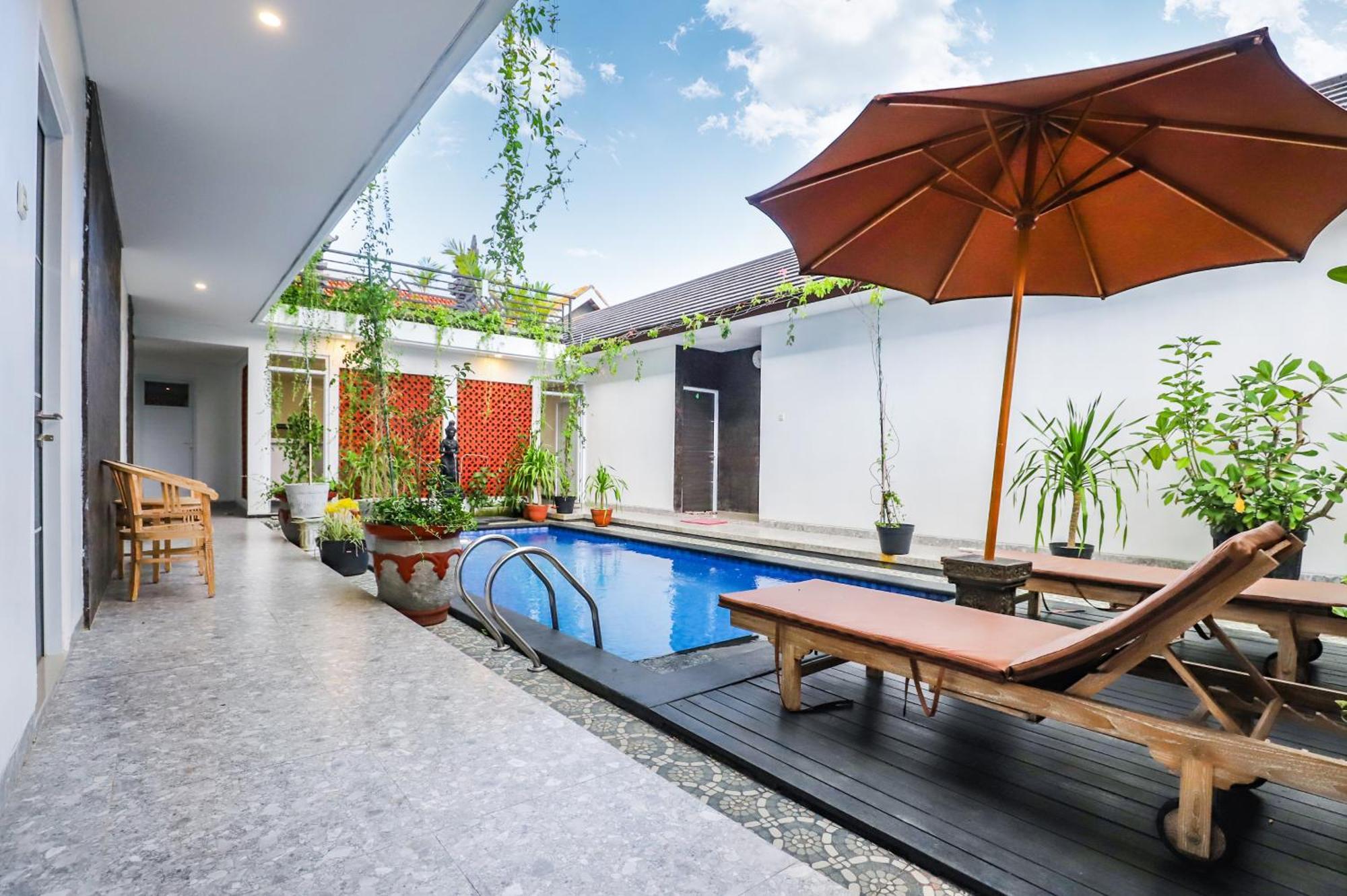 White Blue House 7 -Pvt Room, Shared Pool&Kitchen Ubud  Exterior photo