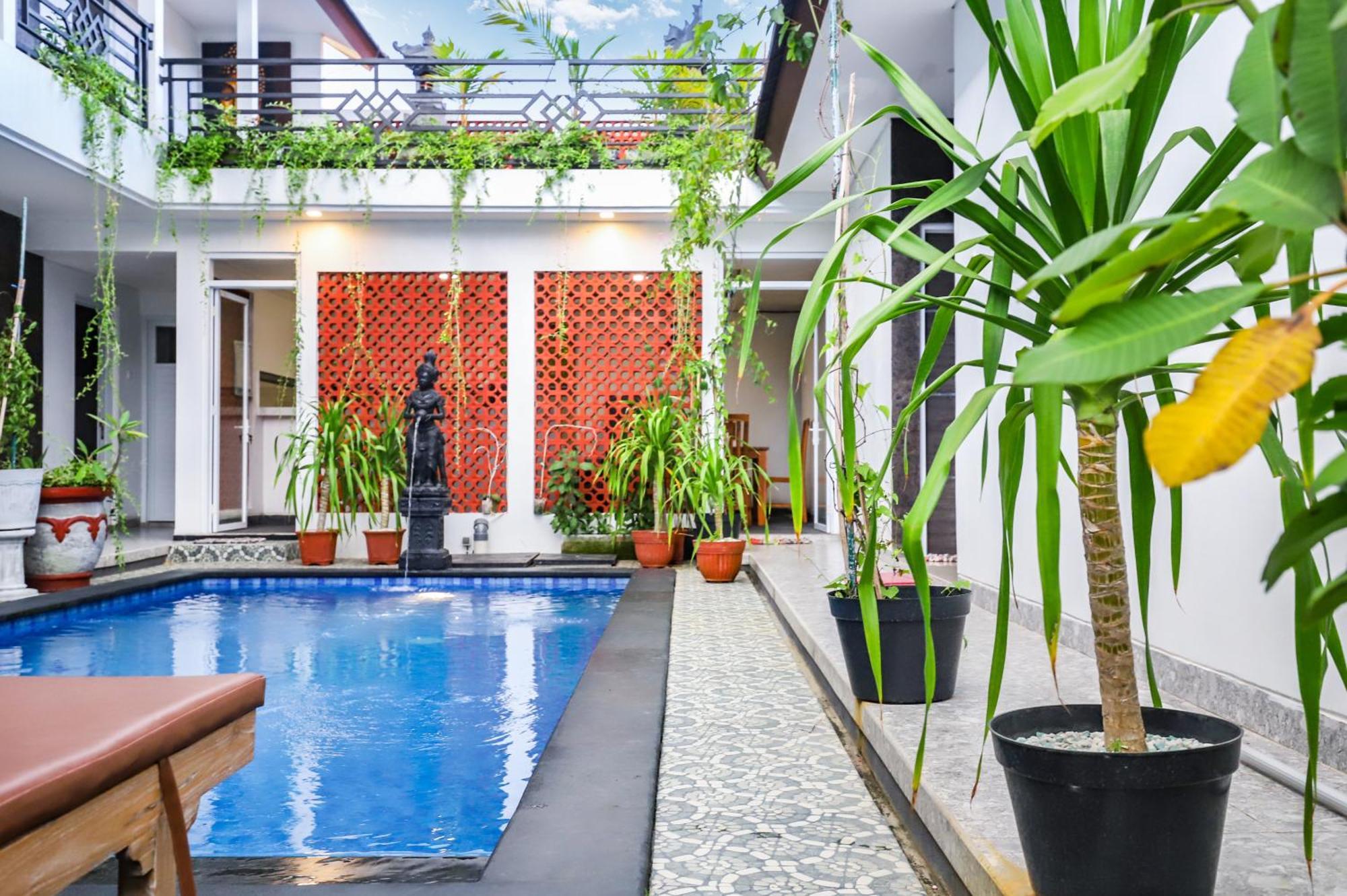 White Blue House 7 -Pvt Room, Shared Pool&Kitchen Ubud  Exterior photo