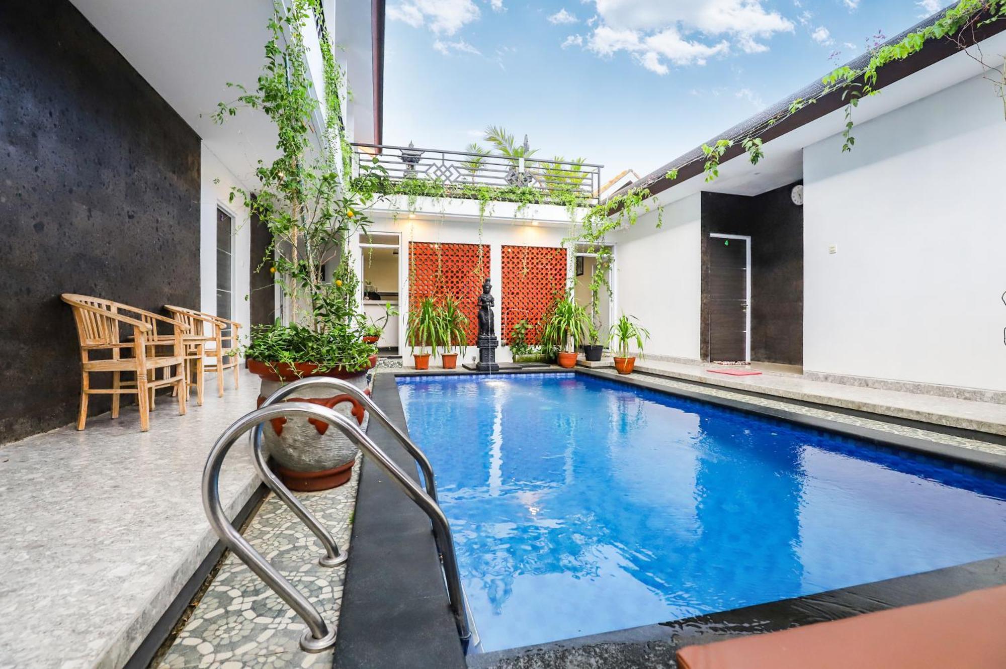 White Blue House 7 -Pvt Room, Shared Pool&Kitchen Ubud  Exterior photo