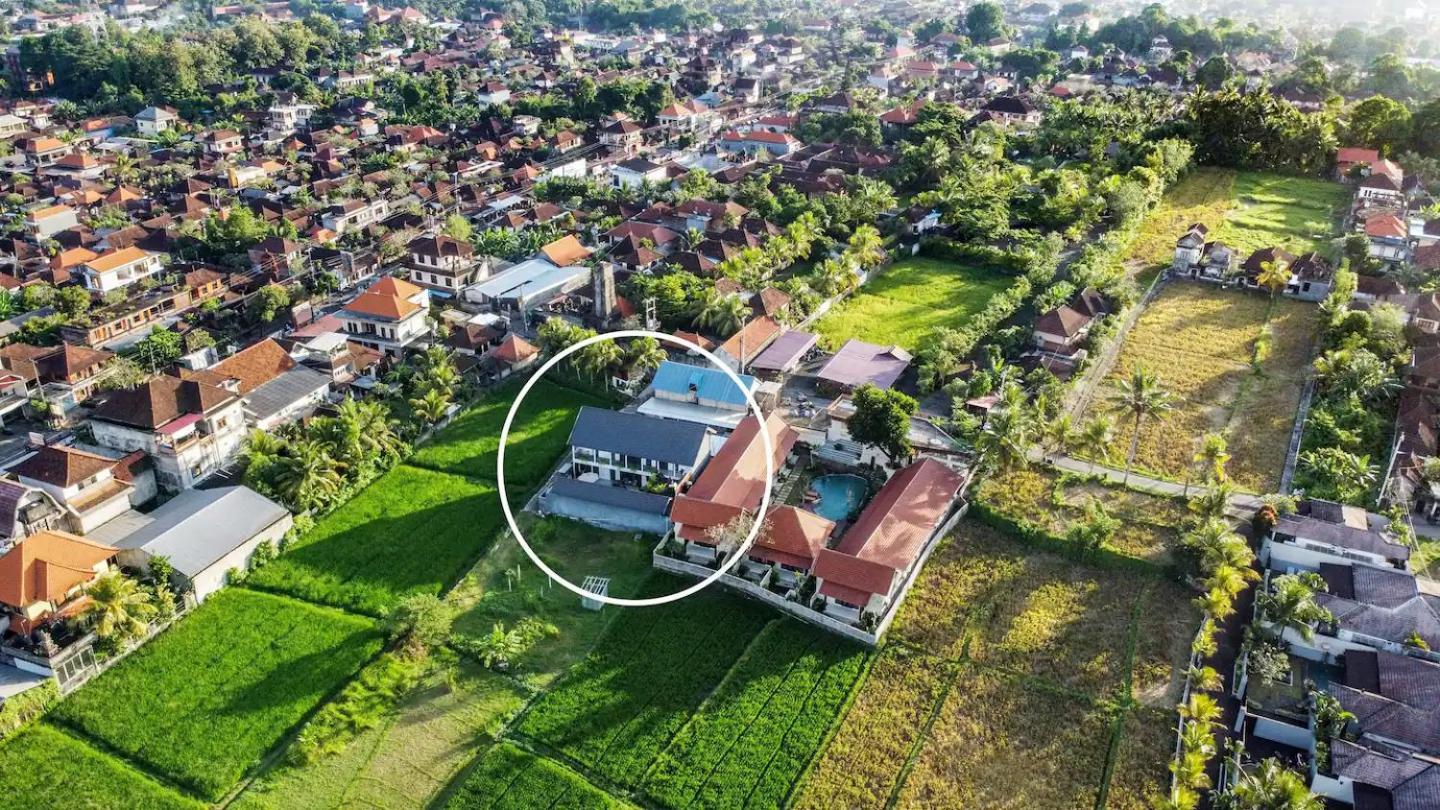 White Blue House 7 -Pvt Room, Shared Pool&Kitchen Ubud  Exterior photo